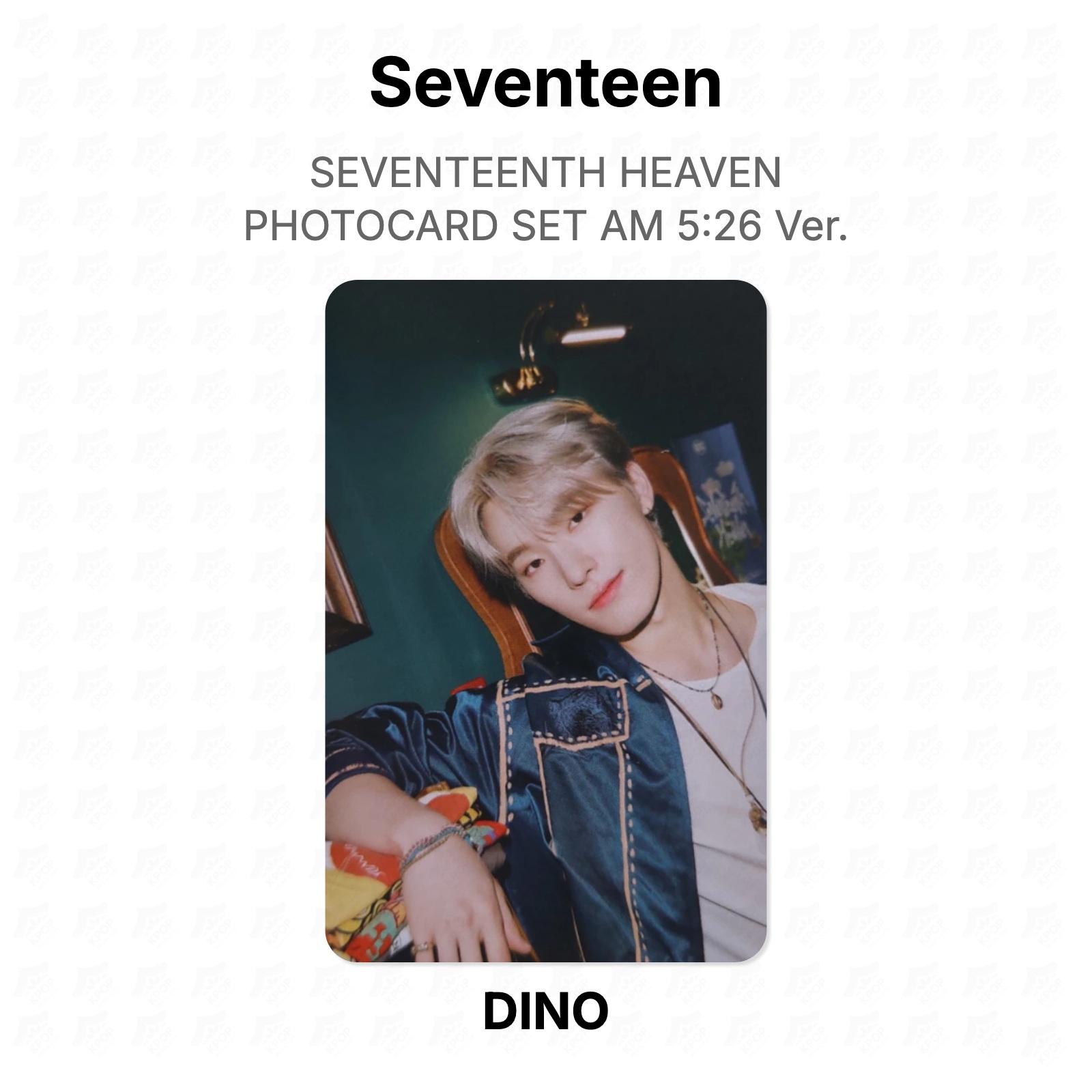 Seventeen SEVENTEENTH HEAVEN PHOTOCARD SET AM 5:26 Ver. Official Photocard DINO
