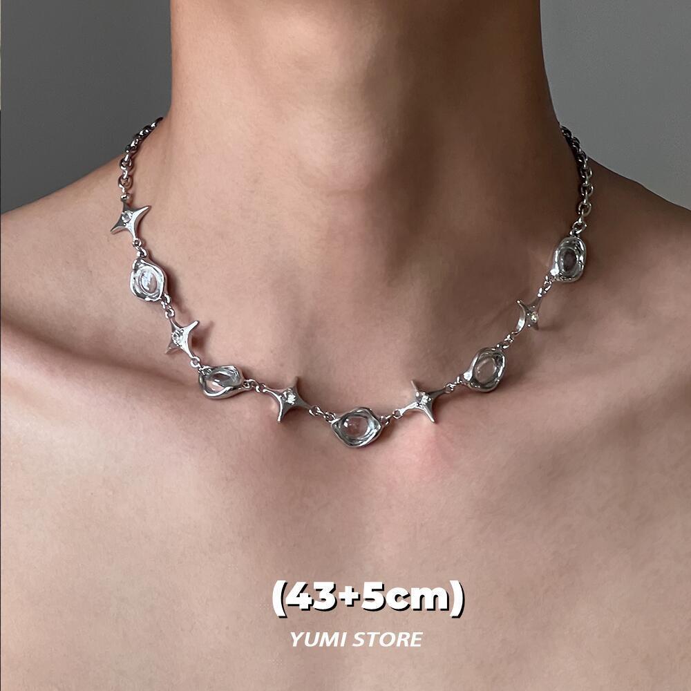 

Титанова сталь Чокер-заклепка для чоловіка жінки Панк Металевий комір Намисто Розкішні Хіп-хоп Ювелірні вироби Вуличні Унісекс Аксесуари