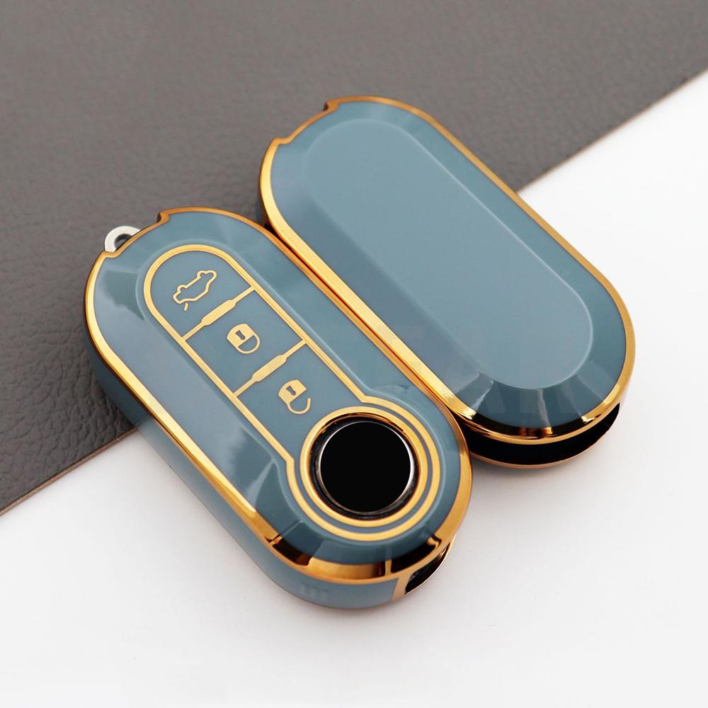 For Fiat 500 Ducato Panda 500L Punto Lancia Musa For Citroen Jumper For Peugeot TPU Car Remote Key Case Cover Shell Fob Boxer