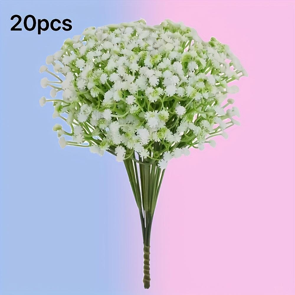 

20pcs Artificial Gypsophila Flowers, Realistic Touch Simulation Flowers, Wedding Decoration, Home Dining Room Decoration 20 Bouquets