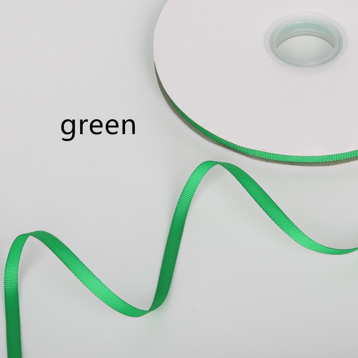 

Корсажная лента для декора и заворачивания подарков на Рождество 7MM зелёный