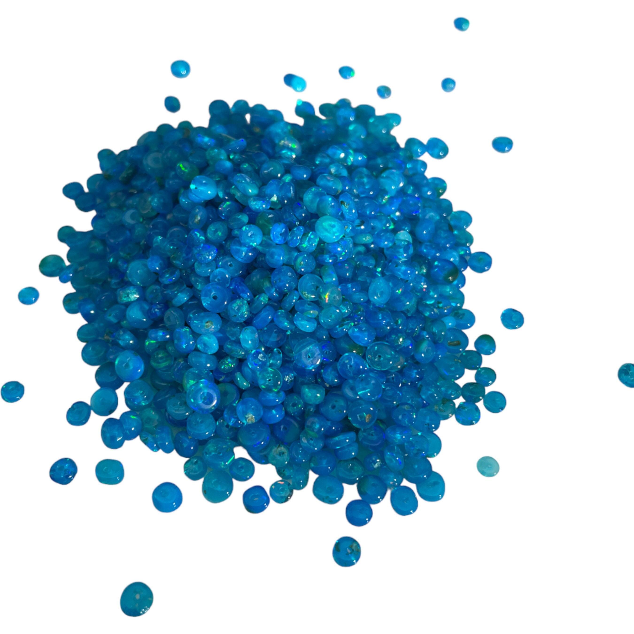 Sky Blue Australian Opal Beads, 4-5mm Rondelle Gemstone Beads 10 Inch