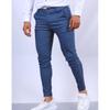European and American New Men's Solid Color Texture Casual Small Foot Dress Pants Slim Cone Four Seasons Explosion