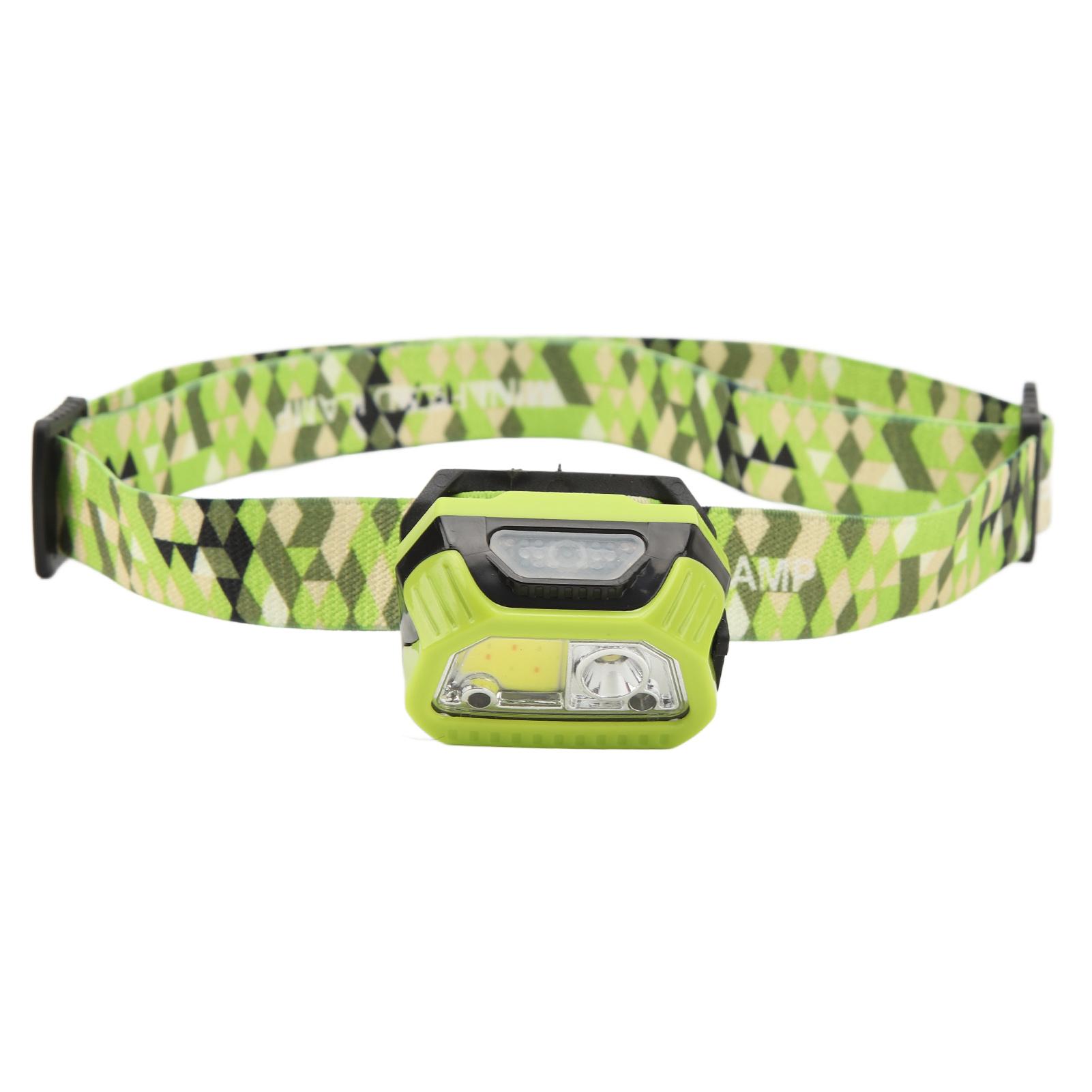 

Светодиодный индукционный налобный фонарь Водонепроницаемый налобный фонарь для кемпинга на открытом воздухе Ночной рыбалки Встроенный