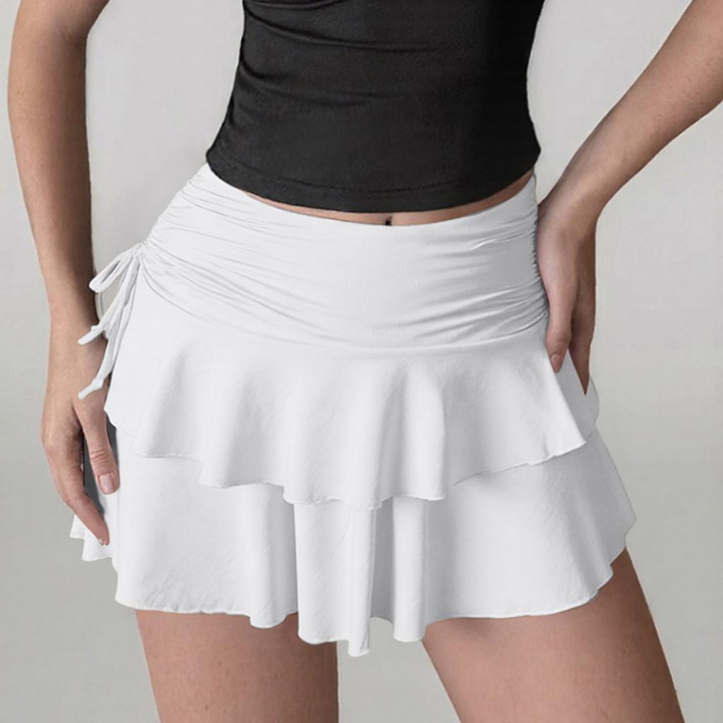 Women's Shorts Casual Summer  Color Beach Loose Pocket Short Skirt Pants
