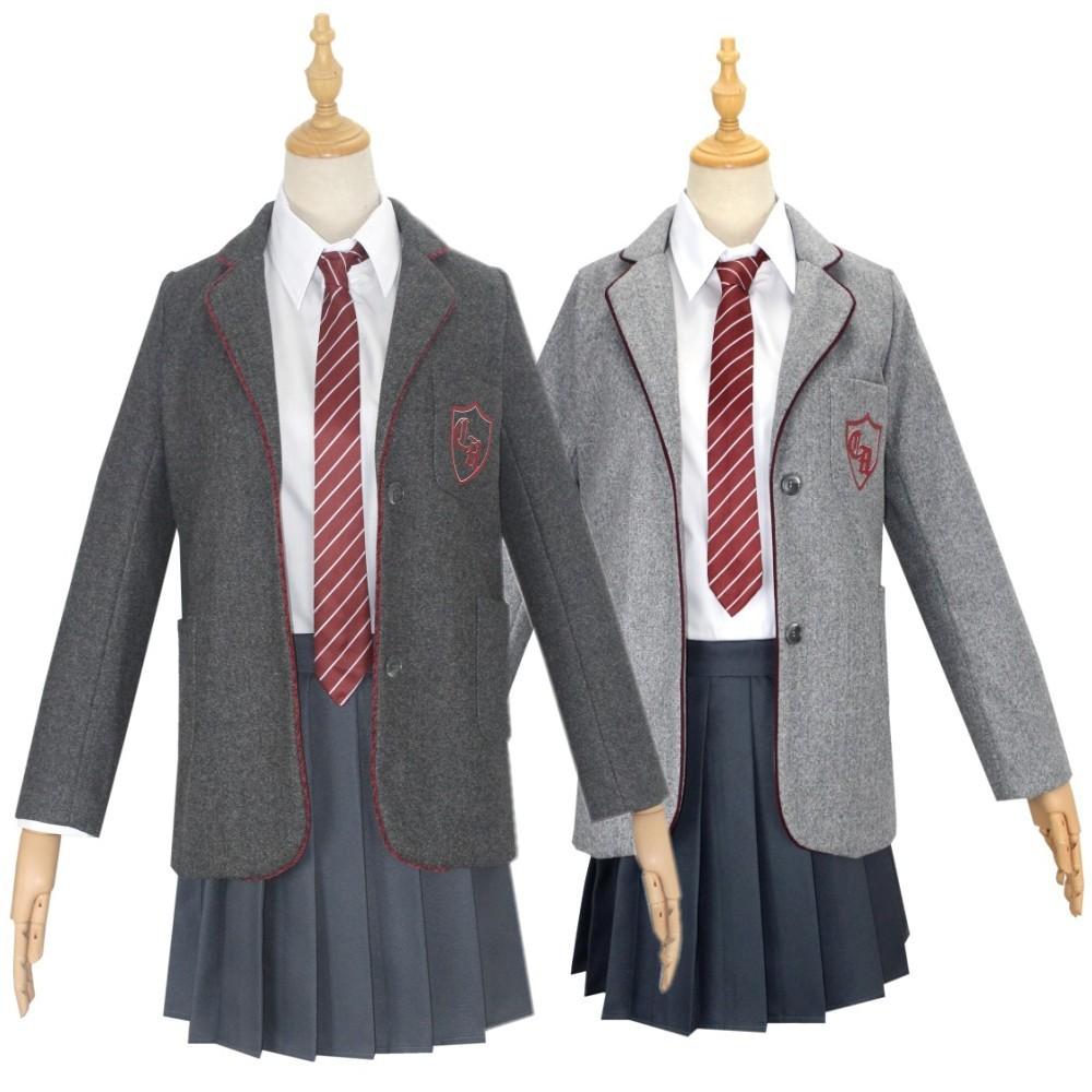 Film Matilda Cosplay-Kostüm für Mädchen, Schuluniform, Mantel, Rock, Roald Dahls Matilda das Musical, Halloween-Cosplay-Outfit für Kinder