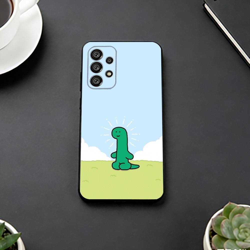 Cute J-Joguman D-Dinosaurs Phone Case For Samsung S25,S24,S21,S22,S23,S30,Ultra,S20,Plus,Fe,Soft Silicone Black Cover