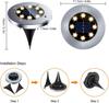 Solar Power Disk Licht Outdoor Garten Solar Unterirdischen Licht Deck Licht Scheinwerfer Begraben Solar Led Lampe Garten Decor