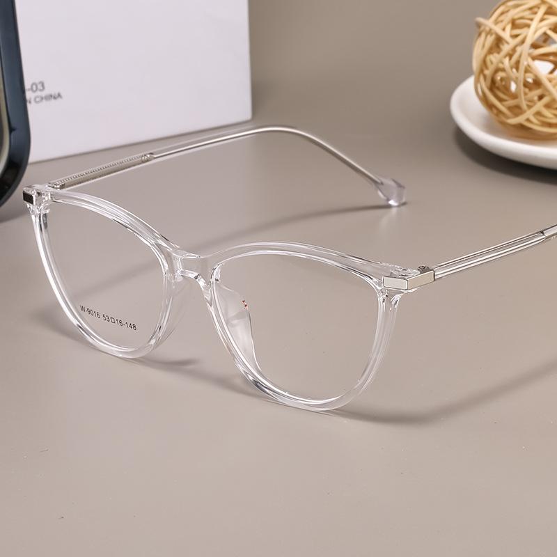 

Ретро Очки Кошачий глаз - W9016BL Оправа для очков TR90 без оправы для женщин