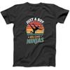Boys Ninja T-Shirt, Sweatshirt, Hoodie for Men Women Kids Made In Canada Black