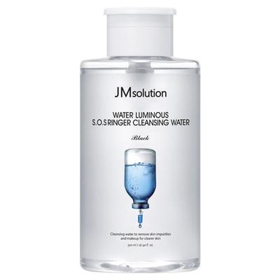 JM Solution Water Glow SOS Ringer Cleansing Water Black, 500ml, 1 Pcs