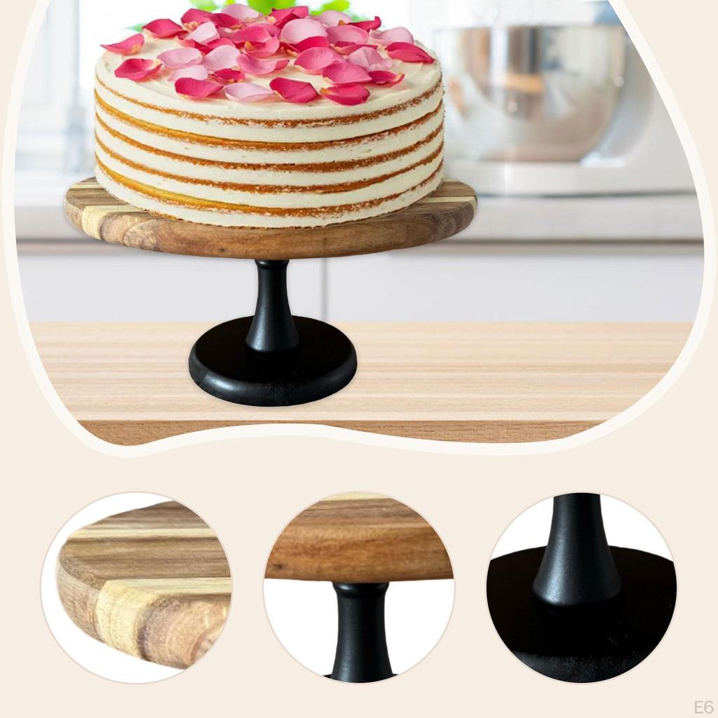 Kuchenständer Keks Gebäck Serviertablett Holz Vielseitiger Plattenhalter für Hotel Hochzeit