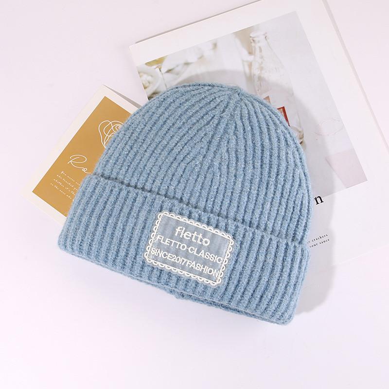 Fashion Letter Knit Hat With Warmth And Windproof Protection For Autumn Winter Fashion