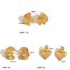 Französische Retro-Perlenohrringe mit Herzform und PVD-Gold-Finish für Damen-Stil-Accessoire