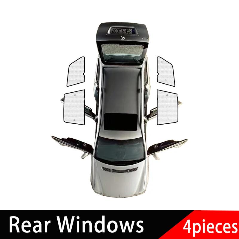 

Для Volvo XC90 CX 90 MK2 2016~2024 Автомобильные солнцезащитные козырьки на лобовое стекло, боковые дефлекторы окон, полный комплект автоаксессуаров с защитой от УФ Rear Windows