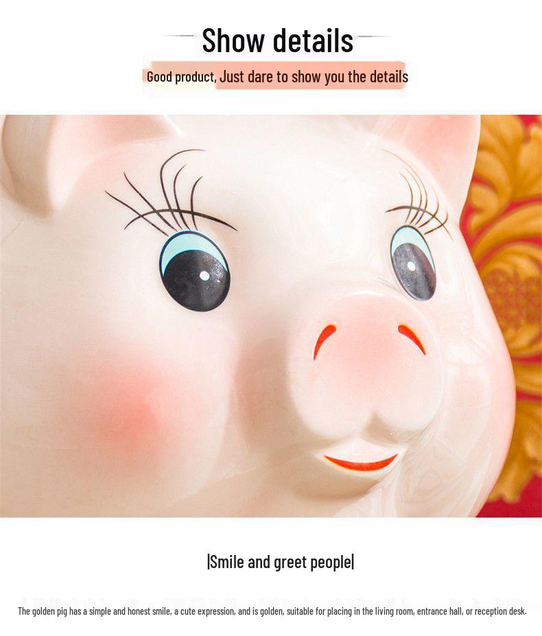 Ceramic Large-Capacity Piggy Bank for Adults & Kids - Cute Savings Bank