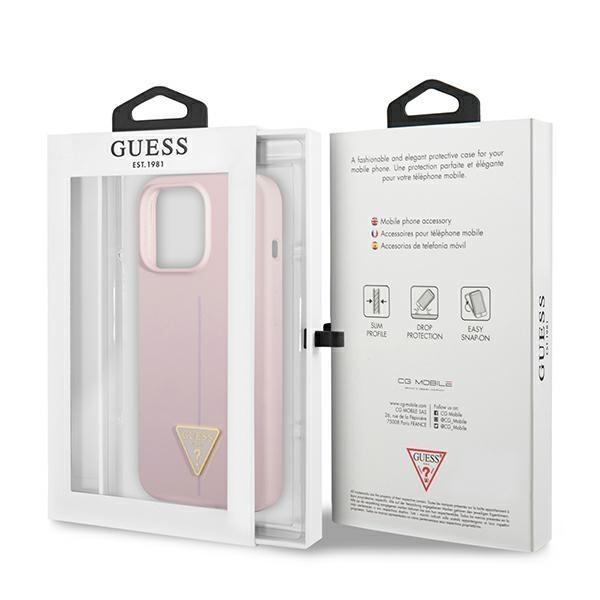 Guess Guhcp13Xsltgu Iphone 13 Pro Max 6,7 Fioletowy/Purple Hardcase Silicone Triangle