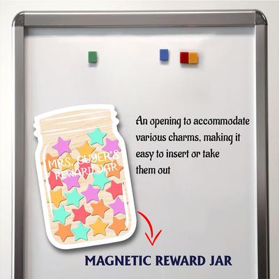 1 piece-Kids Reward Jar with Star Personalized Classroom Reward Jar with 25pcs Tokens Chart Gifts for Kids Good Behavior Rewards