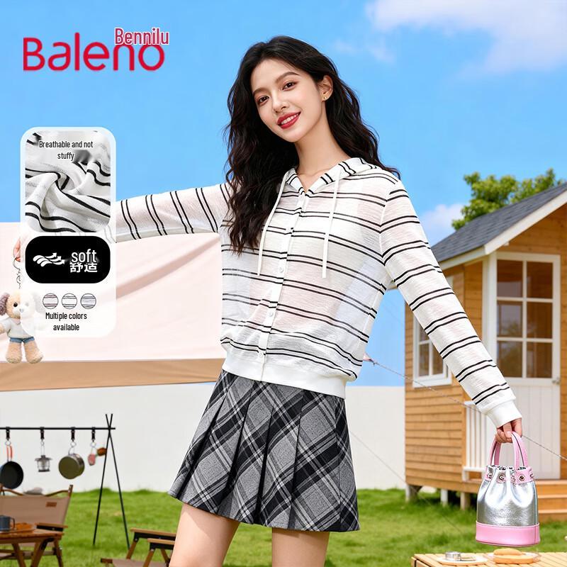 

Baleno Women s Striped Hooded Cardigan XL