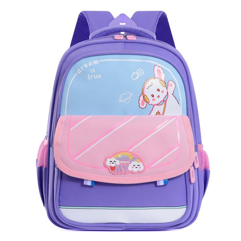 Adorable Cartoon Oxford Fabric Kids Backpack Unisex Lightweight Spine Protection