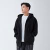 Apostrophe Comma Double Aco Logo Zip-Up Hoodie (Black/Black)