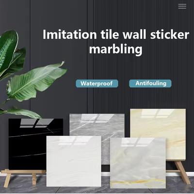 Wandaufkleber PVC Küche Neues Design Selbstklebend Bodenfliese Wohnzimmer Schlafzimmer Wasserdicht Wandaufkleber 30cm×30cm