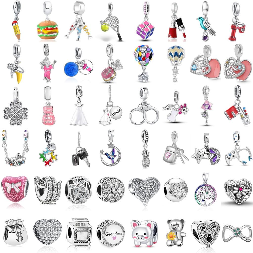 Cubo de Tênis de Cobre Chaveiro de Porco Vestido de Noiva Contas Encaixe Pulseira Original Colar Acessórios de Joias Femininas