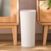 CHAHUA Press-Type Large White Plastic Trash Can with Lid