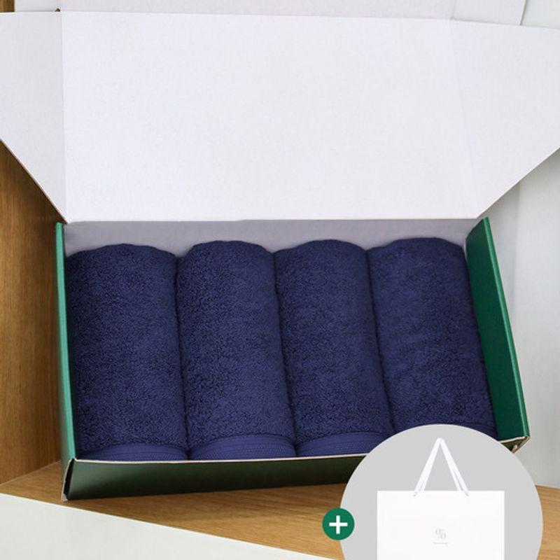 Songwol Towel 1% Blue Bean 200g 40-count Combed Towel 4P