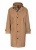 Winter Jacket Marc O'Polo SUSTAINABLE Coat with Hood Made of Water-resistant Cotton Blend (122004371004) Chestnut Chocolate