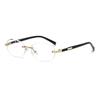 Women's Oval Frameless Hip Hop Sunglasses - New European American Style