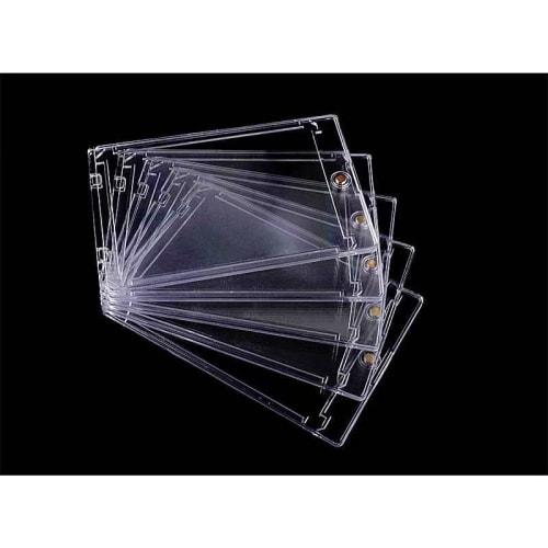 Set of 8 UV-Protected Magnetic Card Loaders for Trading Cards (35pt) - UV Protection, Storage, Protective Case for Collectible Cards, Magnetic, One-To