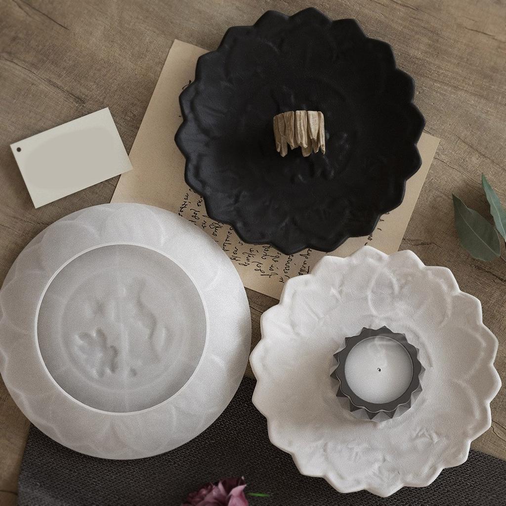 Handmade Silicone Coaster Mold Irregular Tray Mold Epoxy Resin Storage Plate Mould Stylish Home Decoration Accessory