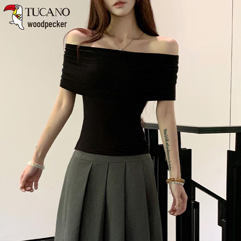 Women's Off-Shoulder Knit T-Shirt