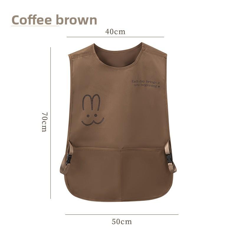 Cartoon Sleeveless Apron Waterproof Oilresistant Kitchen Workwear For Adults And Teens