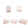 Space-saving Electroplated Design Sundries Box High Quality Sturdy Wire Cosmetic Organizer Holder