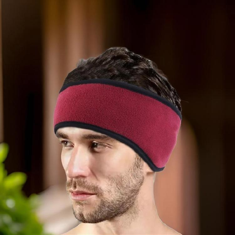 Winter Sweatband Ear Muffs Solid Color Headbands Running Fitness Head Cover for Outdoor Sport