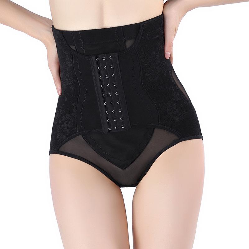 

Женские трусы с высокой талией, корректирующие фигуру, пояс-корсет, утягивающие трусы M чёрный