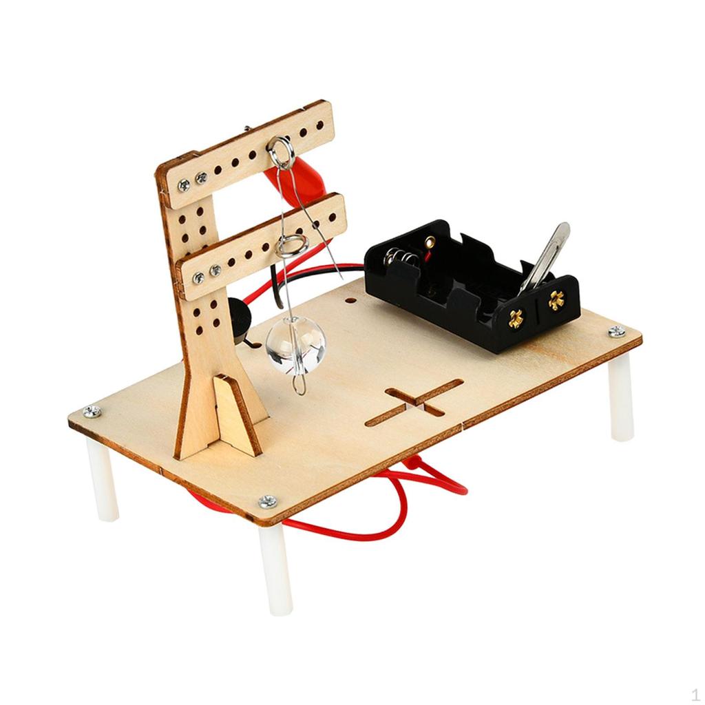 Wooden Science Experiments Toys School Projects Sturdy Teaching Props Alarm Puzzle