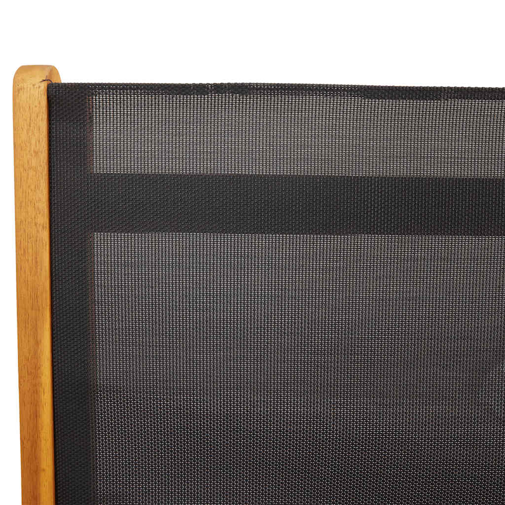 Vidaxl Składane Krzesła Ogrodowe, 4 Szt., Drewno Akacjowe I Textilene