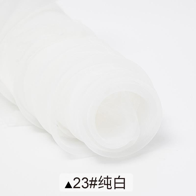 150x100/500cm Soft Transparent Organza Fabric For Wedding Decoration, Background Cloth, Handmade DIY Decorative Fabric TJ0031