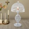 Silver Mermaid Crystal Table Lamp - Modern Luxury Decorative Lamp with Push Button Switch & E26 Holder for Bedroom, Cafe Decor