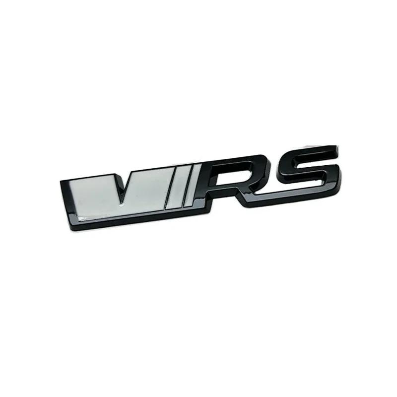 1 Stück 3D Metall VRS Auto Abzeichen Emblem Aufkleber Autostyling für Skoda VRS Octavia Elroq Fabia Rapid Superb Kodiaq Kühlergrillemblem Heckklappenaufkleber