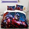 3pcs Transformers2 Design Cover Set - HD Printed Bedding with 1 Cover and 2 Pillowcases - Perfect for Home and Dorm Decor