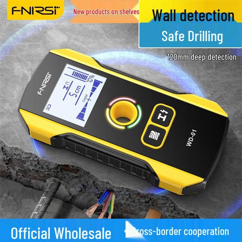 FNIRSI WD-01 Wall Detector for Steel Bars, Pipelines, and Wires - Metal Measurement and Scanning Tool