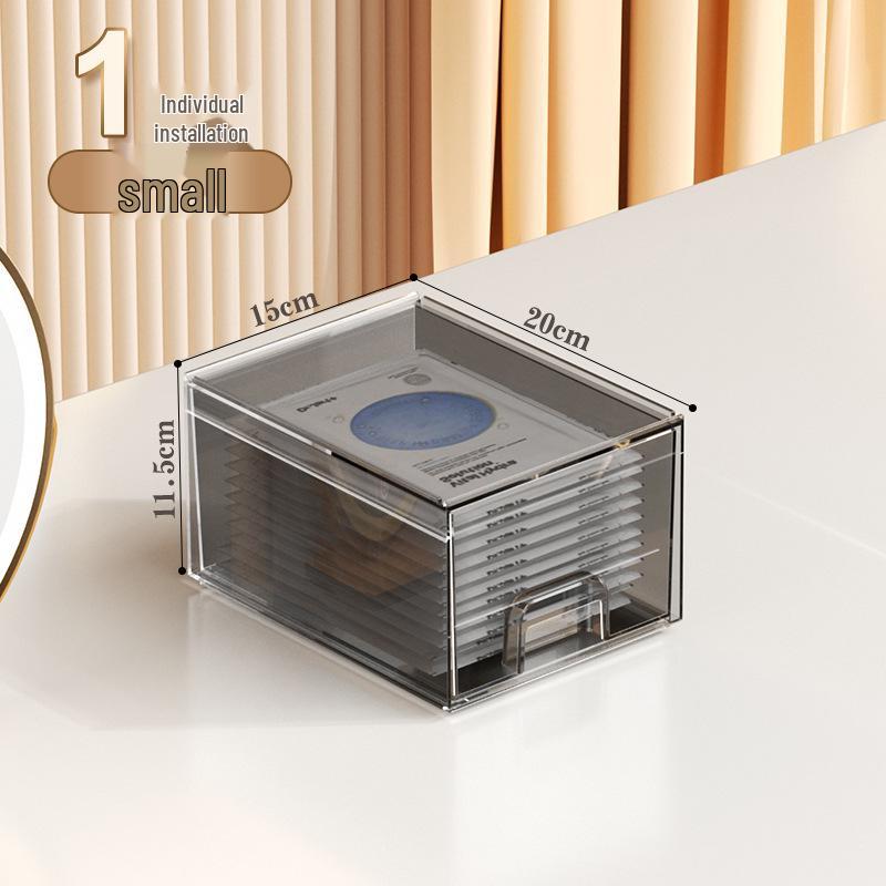 

Косметический органайзер премиум-класса: Прозрачный ящик для ухода за кожей, помады и кистей.