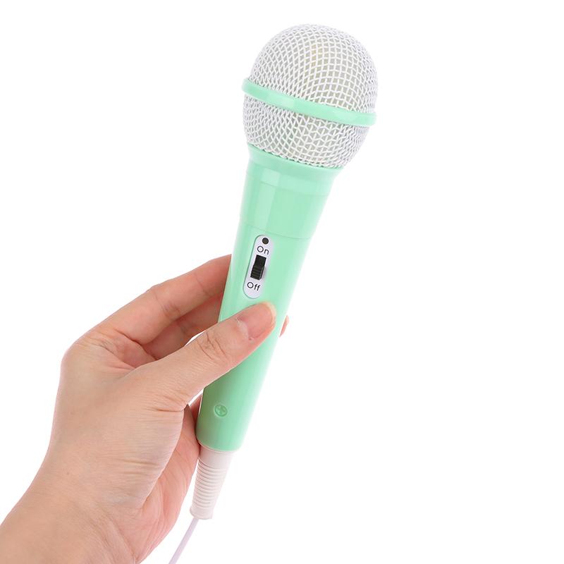 3.5Mm Jack Wired Microphone Lightweight Singing Mechine Home Kids Musical Toy Easy Use No Battery Portable Handheld Microphone