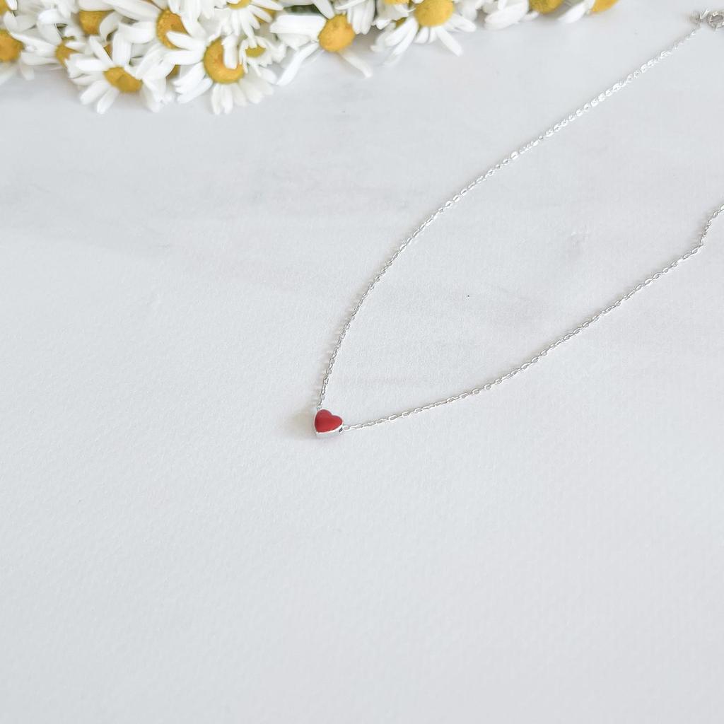 Silberne Halskette mit Emaille, Produktgewicht 1,71 g (2144410)