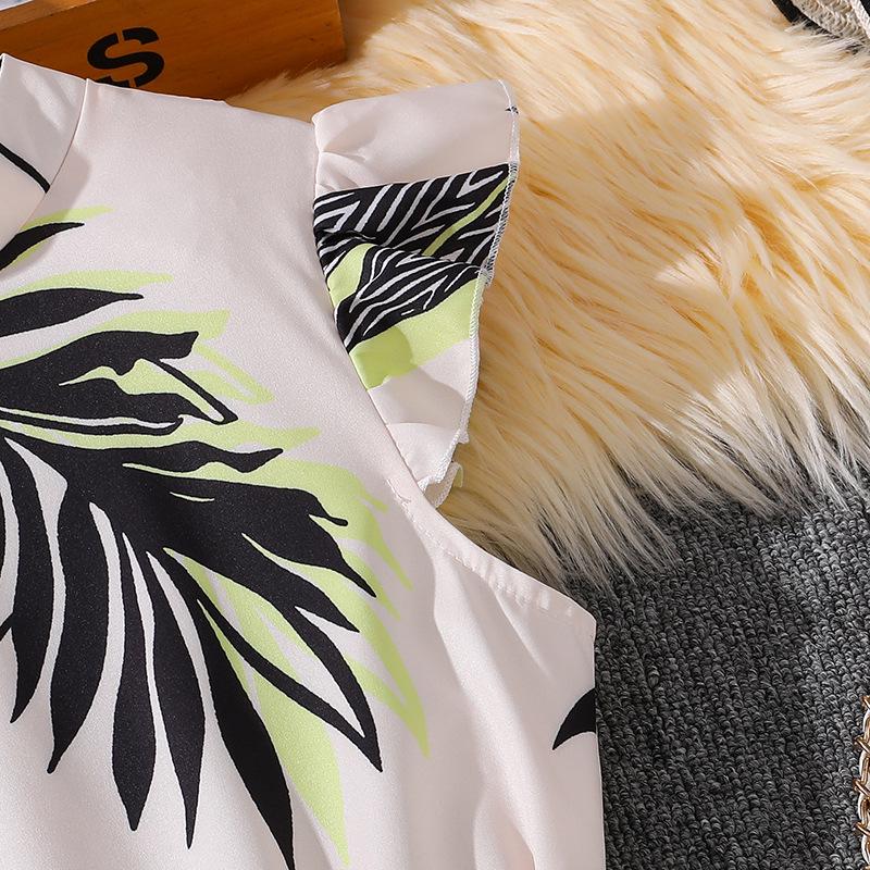 Europäisches & Amerikanisches Sommerkleid für Große Mädchen, Kurzarm, Bedruckt - Neuer Stil, Heißer Verkäufer