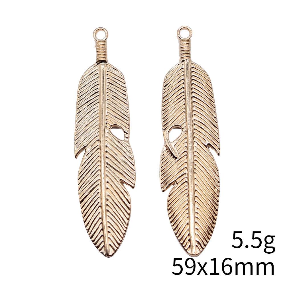 NewArrivals Charms Jewerly Making Feathers Leaf Charms Pendant Ornaments For Home Car Pendant